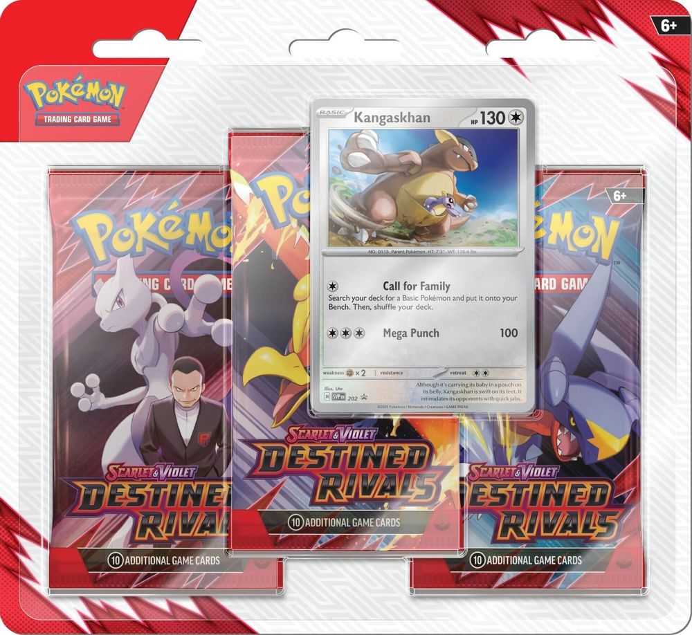 Destined Rivals 3-Pack Blister — Kangaskhan sealed product packaging