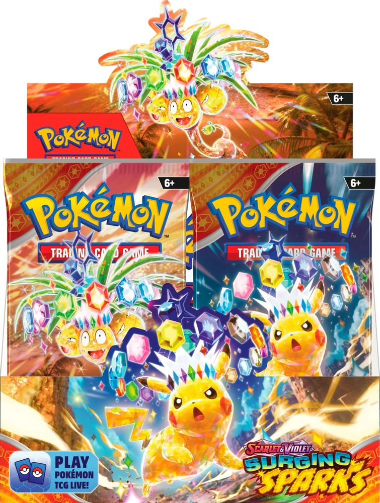 Surging Sparks Booster Display Box sealed product packaging